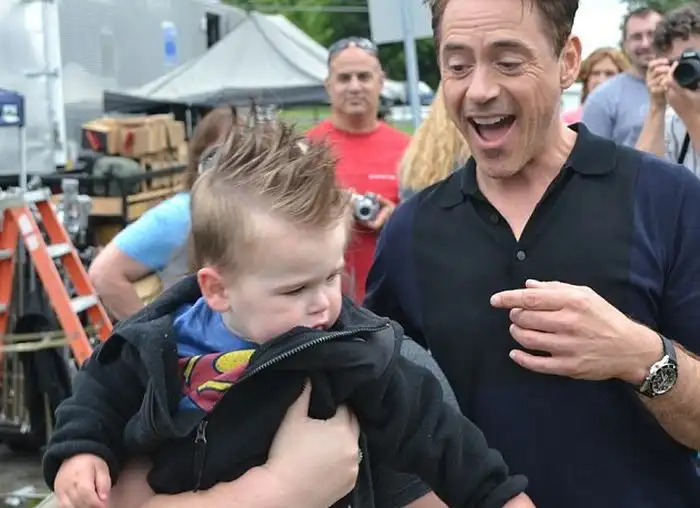 Малыш разочаровался при встрече с Железным Человеком