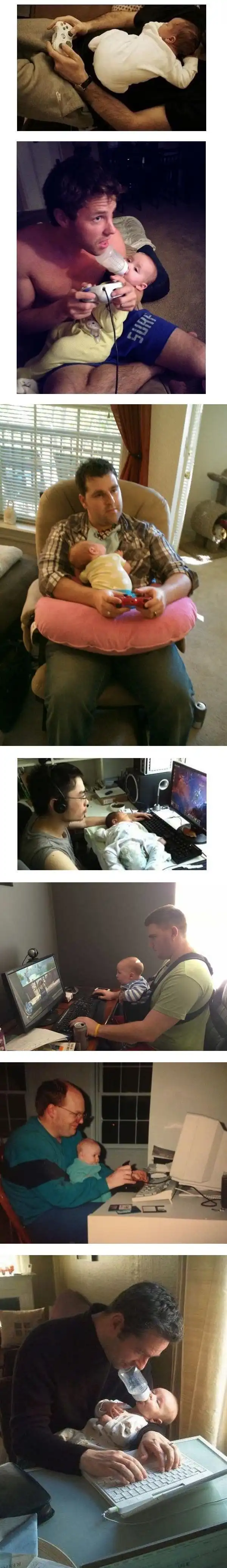 Что будет если ребенка оставить с папой?