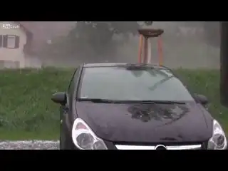 Огромный град в Германии