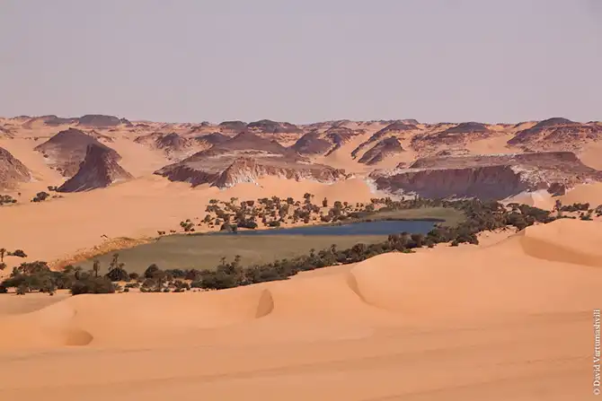 Оазисы в бесконечном море песков Африки