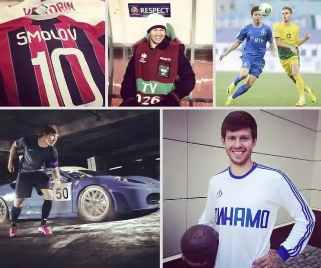 Снимки Российских футболистов в Instagram