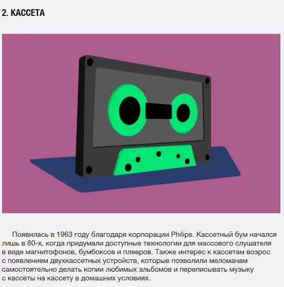 Музыкальные носители. Эволюция