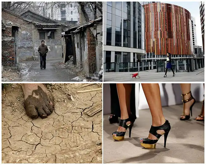 Социальные контрасты Китая: бедные и богатые