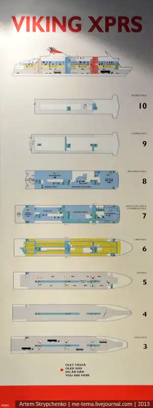 Дорога из Таллина в Хельсинки на круизном пароме