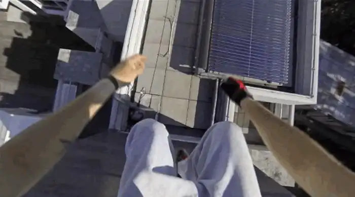 Опасные паркур-трюки в гифках