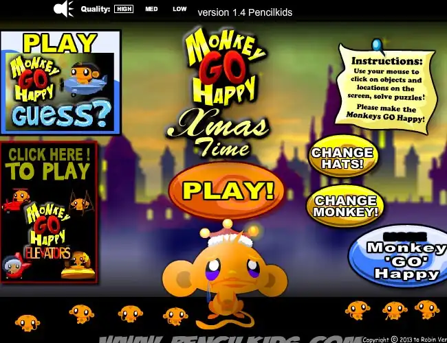 Monkey Go Happy Xmas Time