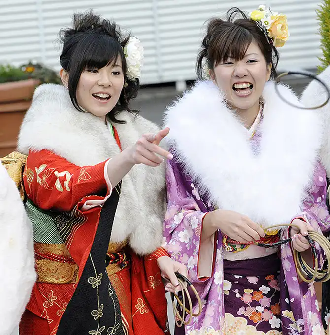 Как празднуют День совершеннолетия в Японии