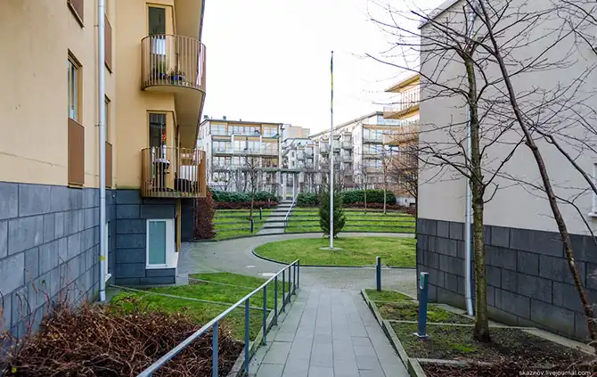 Прогулка по экокварталу, построенному на месте заброшенной промзоны