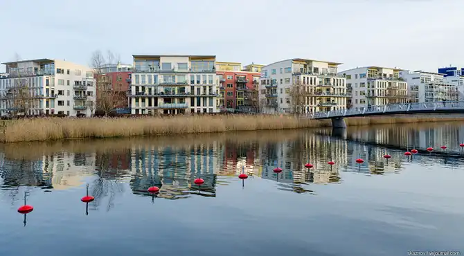 Прогулка по экокварталу, построенному на месте заброшенной промзоны
