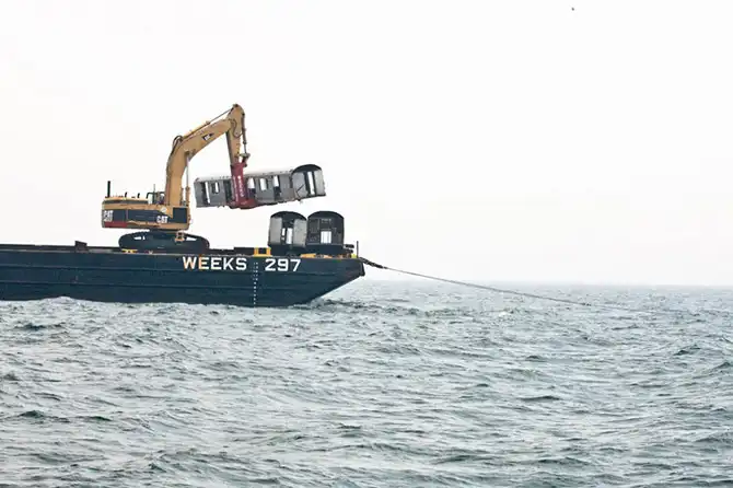 Как уничтожают вагоны нью-йоркского метро