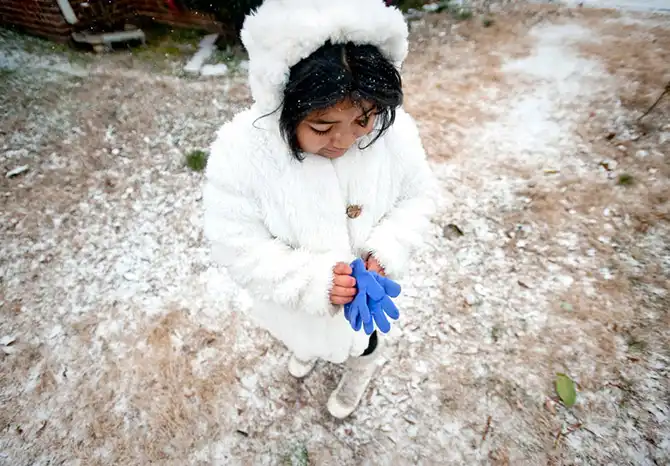 Снегопады и ледяные дожди на юге США