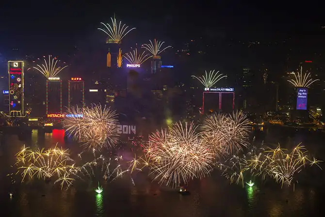 Как в мире встретили новый 2014-й год