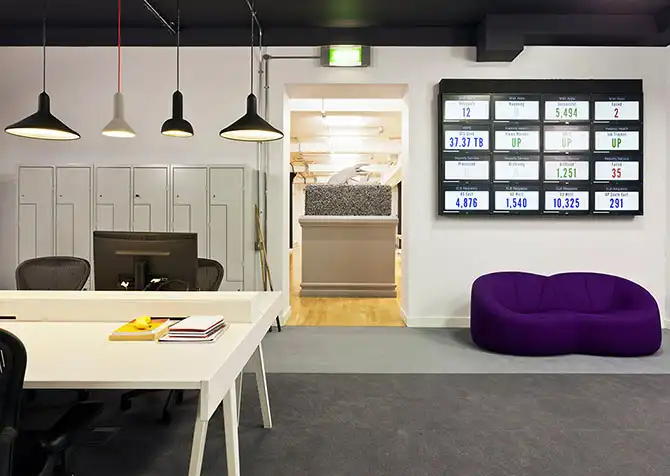 Красочный офис компании Forward в Лондоне