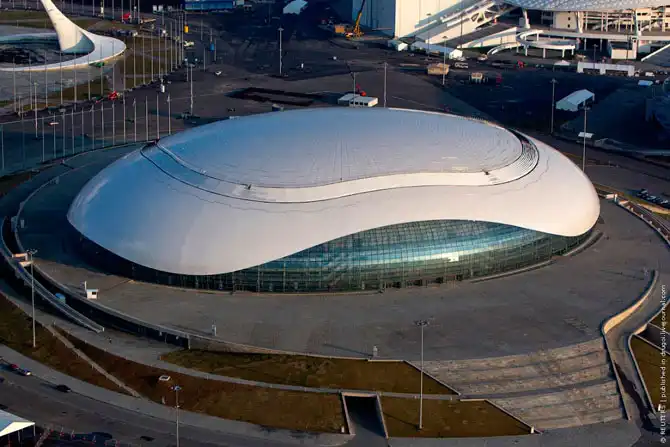 Олимпийский парк с вертолета