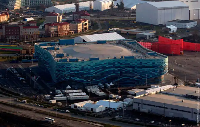 Олимпийский парк с вертолета