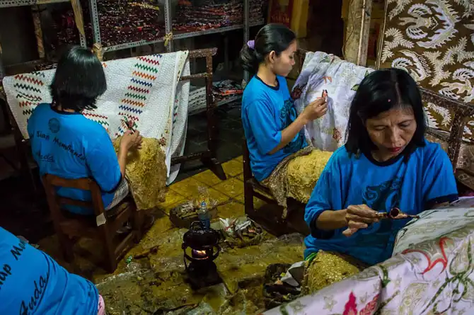 Как делают батик