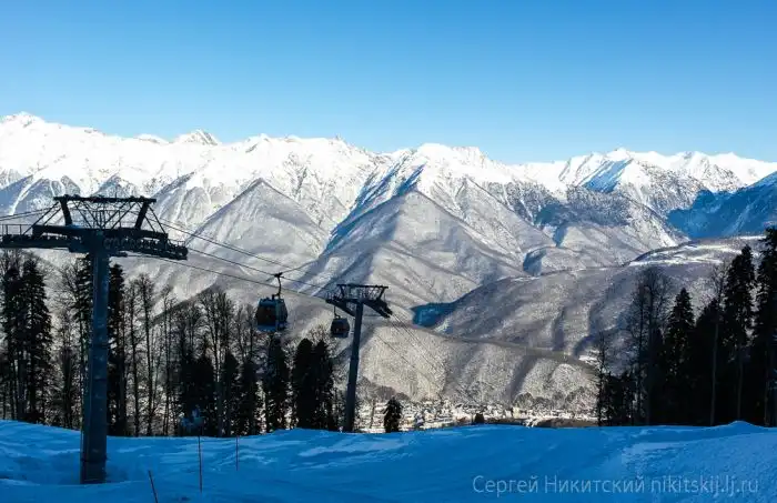 Горнолыжный курорт в Сочи