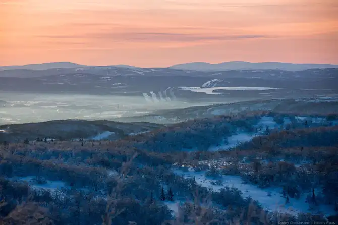 Ночная прогулка по самому крупному промышленному городу Заполярья