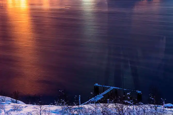 Ночная прогулка по самому крупному промышленному городу Заполярья