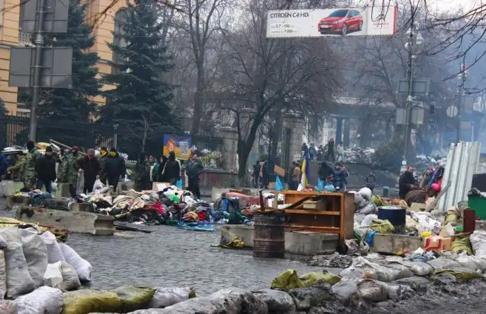 Как выглядит центр Киева, улица Грушевского сейчас