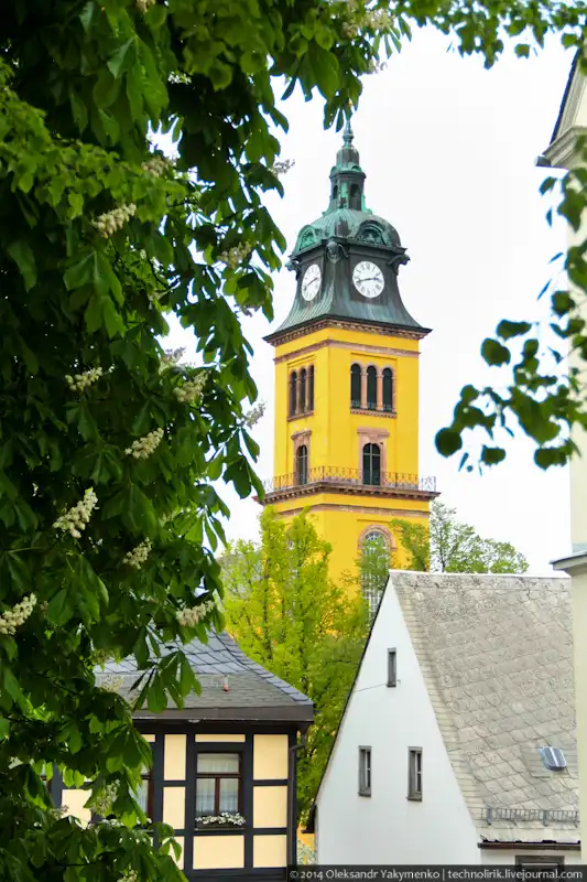 Путешествие по лесному фуникулеру и городу в Саксонии