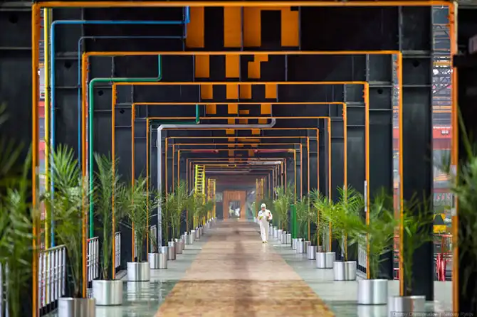 Экскурсия по трубоэлектросварочному цеху Челябинского трубопрокатного завода