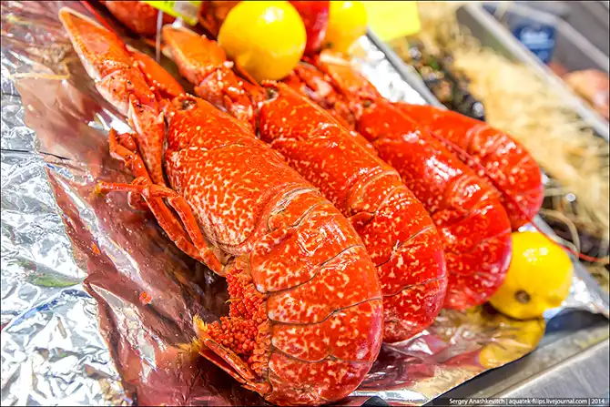 Рыбный рынок на берегу Ла-Манша