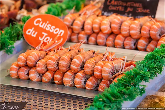 Рыбный рынок на берегу Ла-Манша