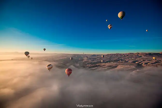 Путешествие по Каппадокии на воздушном шаре