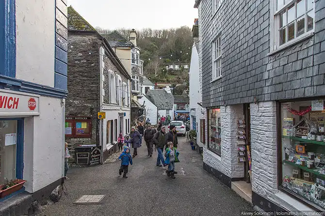 Прогулка по рыбацкой деревне Polperro на юге Великобритании