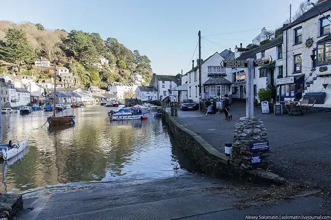 Прогулка по рыбацкой деревне Polperro на юге Великобритании