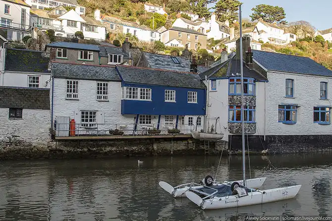 Прогулка по рыбацкой деревне Polperro на юге Великобритании