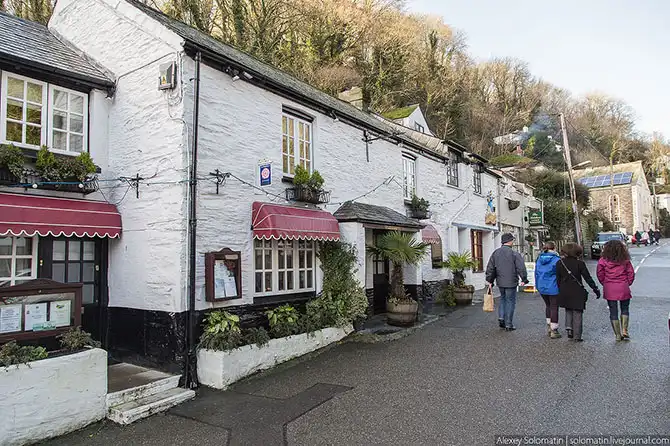 Прогулка по рыбацкой деревне Polperro на юге Великобритании