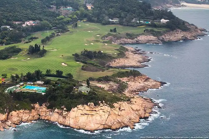 Полет над островом Гонконг