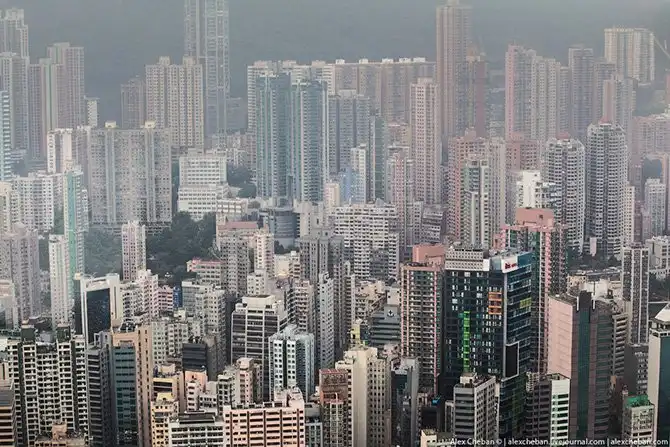 Полет над островом Гонконг