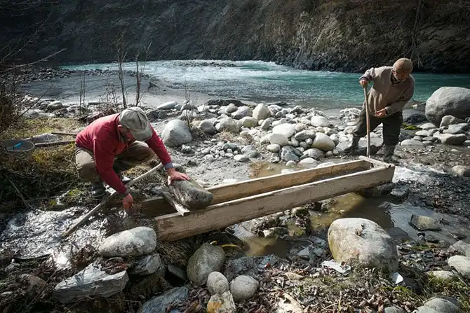 Как в Грузии добывают золото