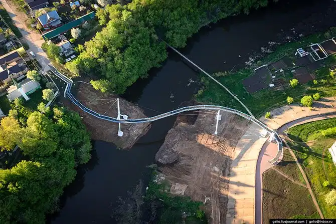 Набережные Челны и автомобильный завод КамАЗ с высоты