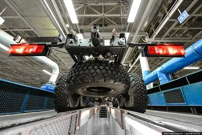 Набережные Челны и автомобильный завод КамАЗ с высоты