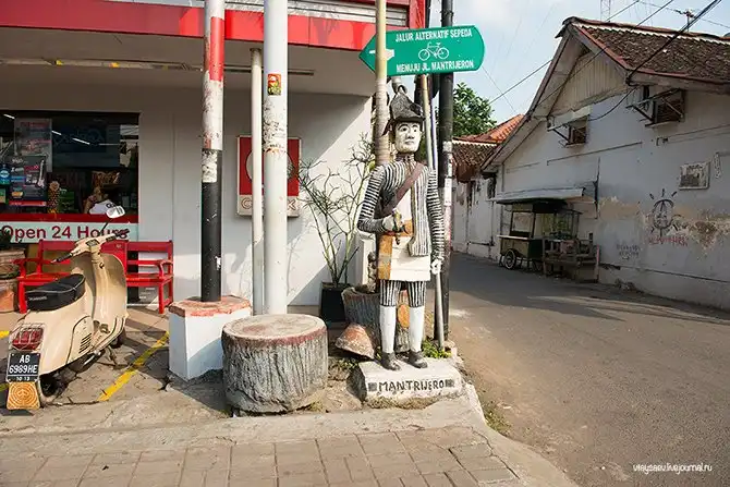 Как делают батик в Индонезии