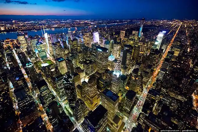 Нью-Йорк с высоты