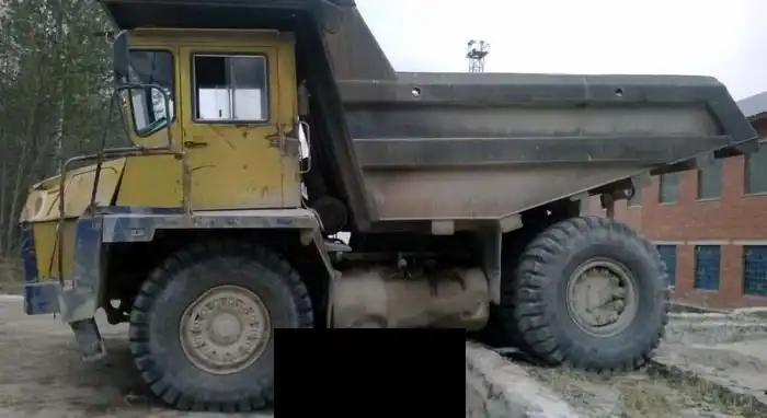 БелАЗ раздавил «Тойоту»