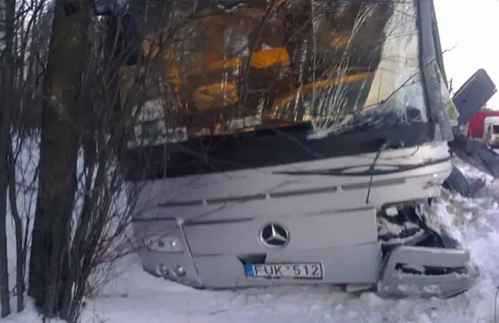 Во Владимирской области в ДТП попал автобус с литовскими хоккеистами