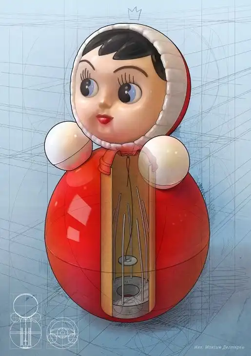 Гениальная конструкция обычной неваляшки