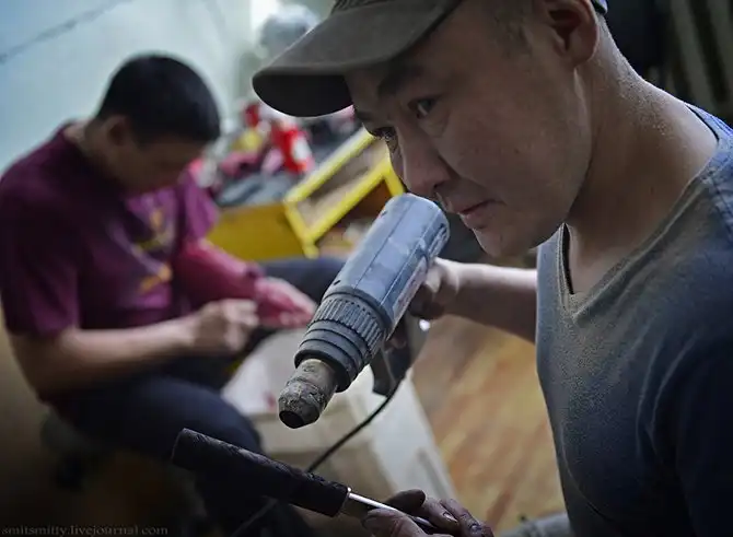 Как делают якутские ножи