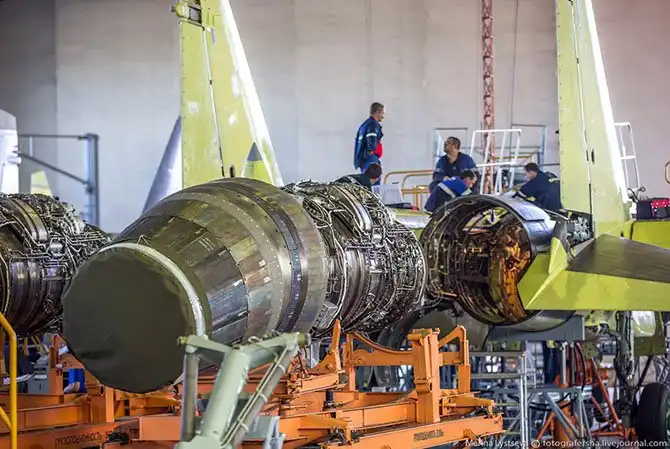 Как производят истребители Су-35