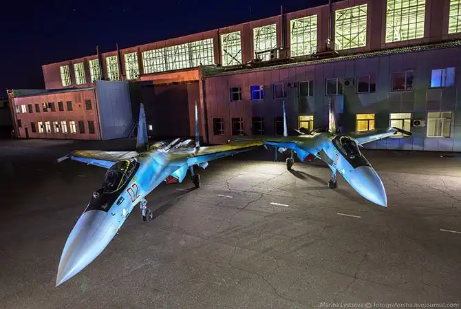 Как производят истребители Су-35