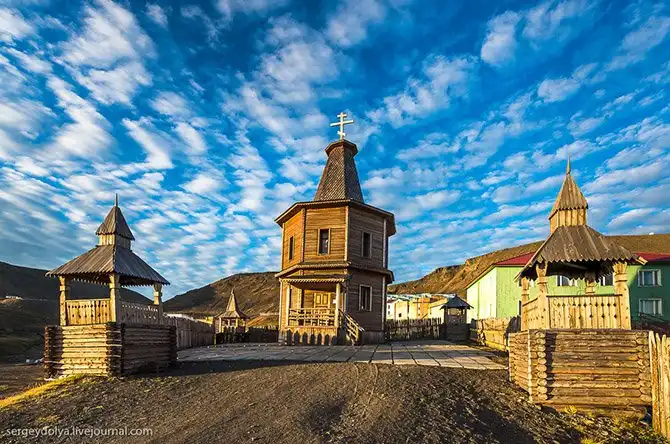 Прогулка по российскому городу в Норвегии