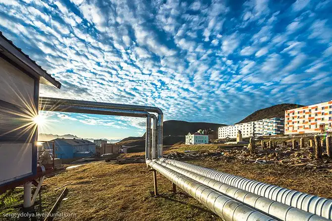 Прогулка по российскому городу в Норвегии