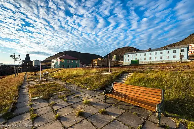 Прогулка по российскому городу в Норвегии