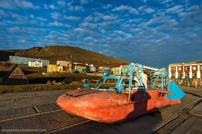 Прогулка по российскому городу в Норвегии